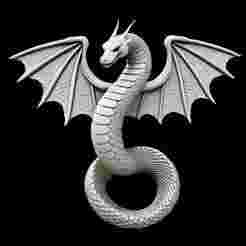 Mythical Winged Serpent