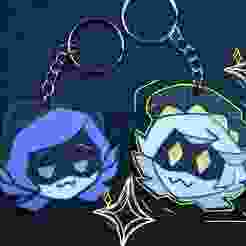 N Keychain Murder Drones Glitch pin