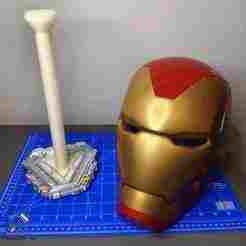 🦾 Nano ARC Iron Man Helmet Display Stand 🔥