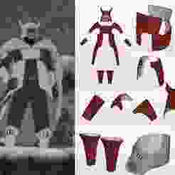 Naruto – Samurai Armor – Cosplay Wearable Armor – Pepakura EVA Foam Template – PDO Pattern File Only