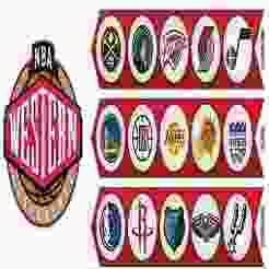 NBA Western Conference 3D Logos | NBA Western Conference 3D Logos