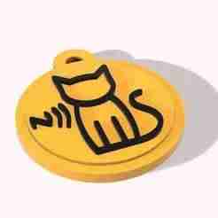 nfc cat keychain