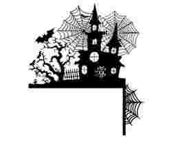 Nice Halloween door corner decoration