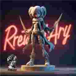 🗡️ "Night Blade" Rogue Girl (STL)