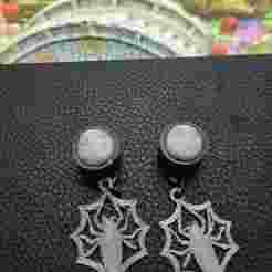 nightmare before xmas Guages/Plugs with dangle