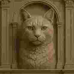 Noble Cat Sculpture