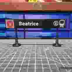 OCTranspo Transit - O Train light rail station signs, Ottawa Canada - Beatrice