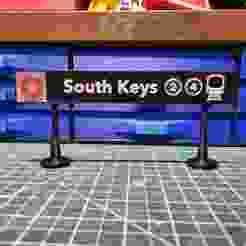 OCTranspo Transit - O Train light rail station signs, Ottawa Canada - South Keys
