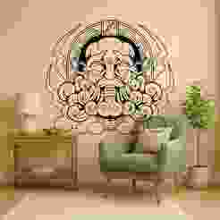 Odin Thor God Of Thunder - Wall Art Onecolor