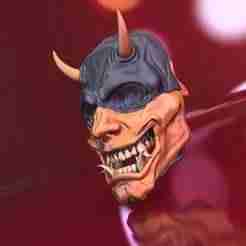 Oni 01- Bi-color-  full mask.