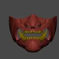 Oni Samurai Mask - Mouth Cover