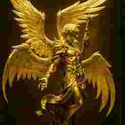 Ophiriel - The Golden Seraph Statue | Premium
