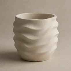 Organic Ripple Planter STL