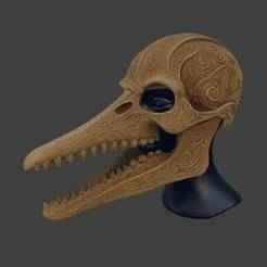 Ornate Dolphin Skull Helmet
