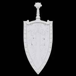 Ornate Sword and Shield Pendant