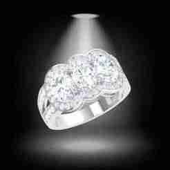 OVAL TRIO RING
