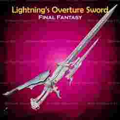 Overture Sword Cosplay Final Fantasy - STL File 3D print model
