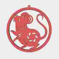Overwatch Icon Year of the Rat 2020  Keychain