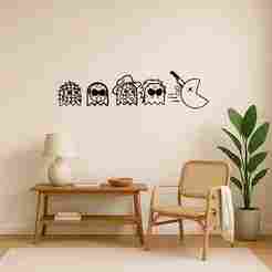 Pac Man Halloween - Wall Art Onecolor