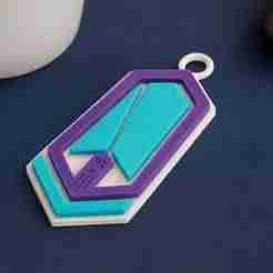 Pacific FC keychain badge color printable and renderable