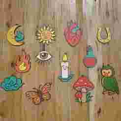 PACK 12 KEY RINGS / KEYCHAIN MAGIC NATURE (STL AND 3MF)