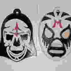 Pack 50 Mexican "Luchadores" Multilayer Mask keychains