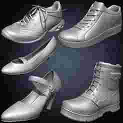 Pack of 20 Shoes Kitbash Volume 01