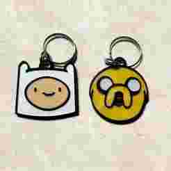 Pack x2 'Adventure Time' keychains