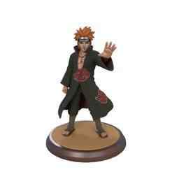 Pain (Nagato) Statue – Akatsuki Cloak with Sand Base (3D Print Model)