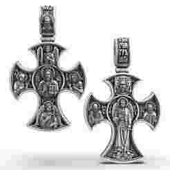 Pantocrator Jesus Christ Guardian Angel and Saints Cross