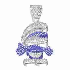 Papa Smurf Hip Hop Diamond Pendant