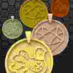 Paradise Bird - Double-Sided Pendant STL (35mm) Paradise Bird - Double-Sided Pendant STL (35mm)