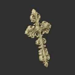 pattern cross Jesus church pray ornate wall floral symbol