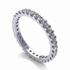 Pav Cut Woman Diamond Ring