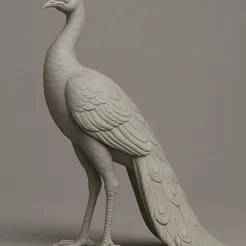 Peacock Statue STL File for 3D Printing