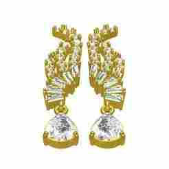 Pear Cut Diamond Drop and Dangle Stud Earring