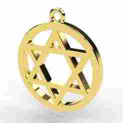 Pendant Star of David Medal