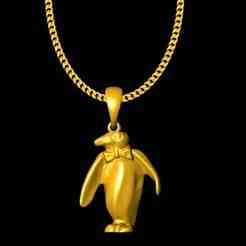 penguin pendant charm