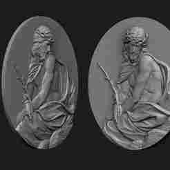 Pensive Christ Medallion