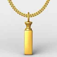 perfume bottle pendant charm