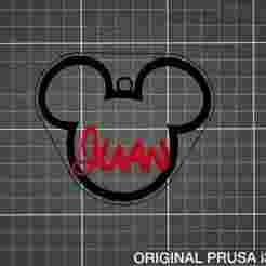 Personalized Mickey Mouse Christmas ornament