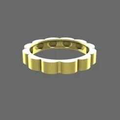 PetalEdge Minimalist Ring