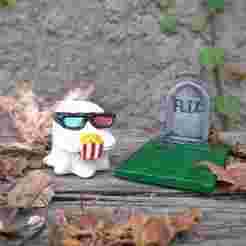 Phantoms on Display - Cute Ghost - FLIX - Perfect for Halloween and Parties