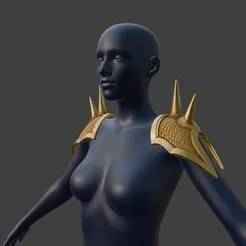 Pharaoh's Golden Fangs Pauldrons