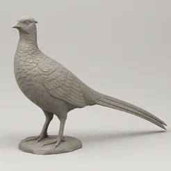 Pheasant Statue STL File for 3D Printing
