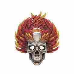Phoenix Skull Effigy