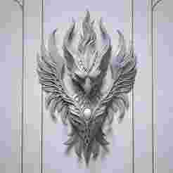 Phoenix Wall Sculpture STL  Mythical 3D Printable Wall Art
