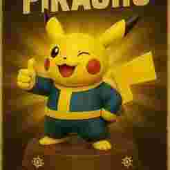 Pikachu Fallout – 3D Printable Collectible Figure