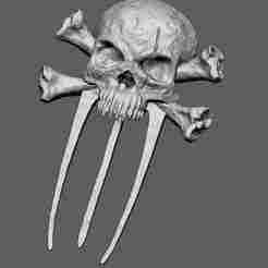 pirate skull comb