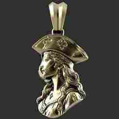 Pirate woman pendant